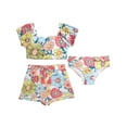 thumbnail image 1 of Jessica Simpson Toddler Girl Swimsuit Set with Shorts, 3- Piece Set, Sizes 2T-4T, 1 of 11