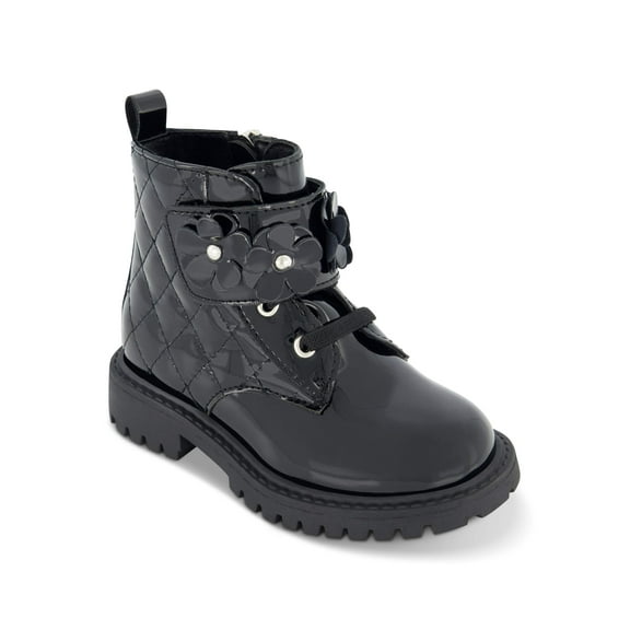 Jessica Simpson Toddler Girls Daria Flower Black Motto Boot