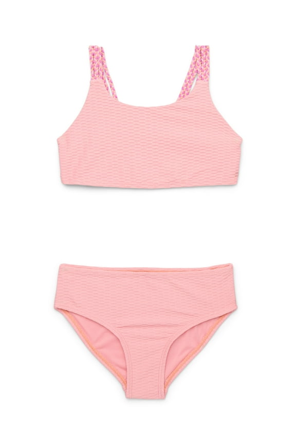 Toddler Girl Lurex Bikini Swimsuit, Two- Piece Set, Sizes 12M- 5T