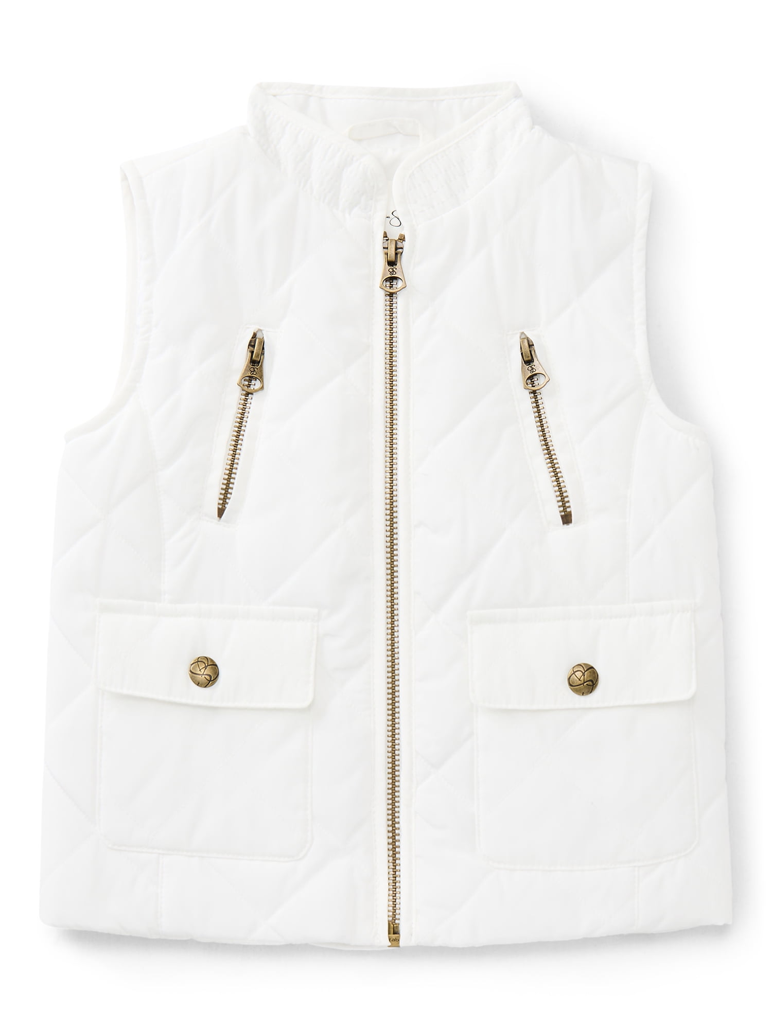 Jessica Simpson Toddler Girls Quilted Barn Vest, Lightweight, Sizes 2T-5T