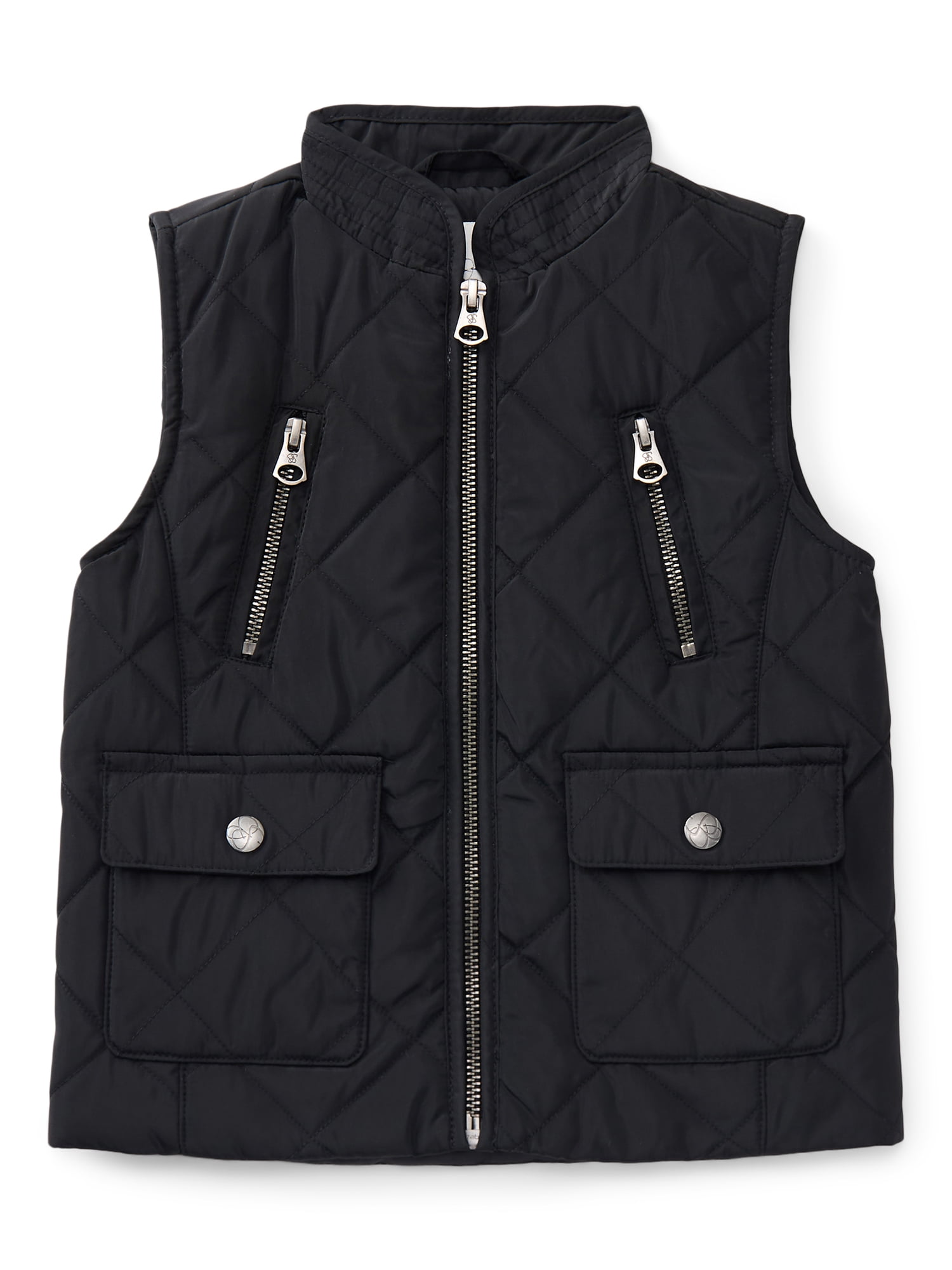 Jessica Simpson Toddler Girls Quilted Barn Vest, Lightweight, Sizes 2T-5T