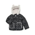 thumbnail image 1 of Jessica Simpson Toddler Girls' Quilted Puffer with Teddy-Bear Ear Hood, Sizes 2T-5T, 1 of 3