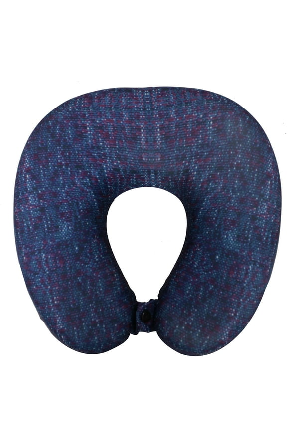 Travel Neck Pillow (Navy Boucle)