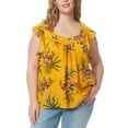 thumbnail image 1 of Jessica Simpson Trendy Plus Lauryn Sweetheart Top Sunflower 3X, 1 of 1