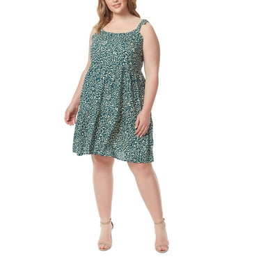 Jessica Simpson Trendy Plus Size Tamaryn Dress Wild Side 2X