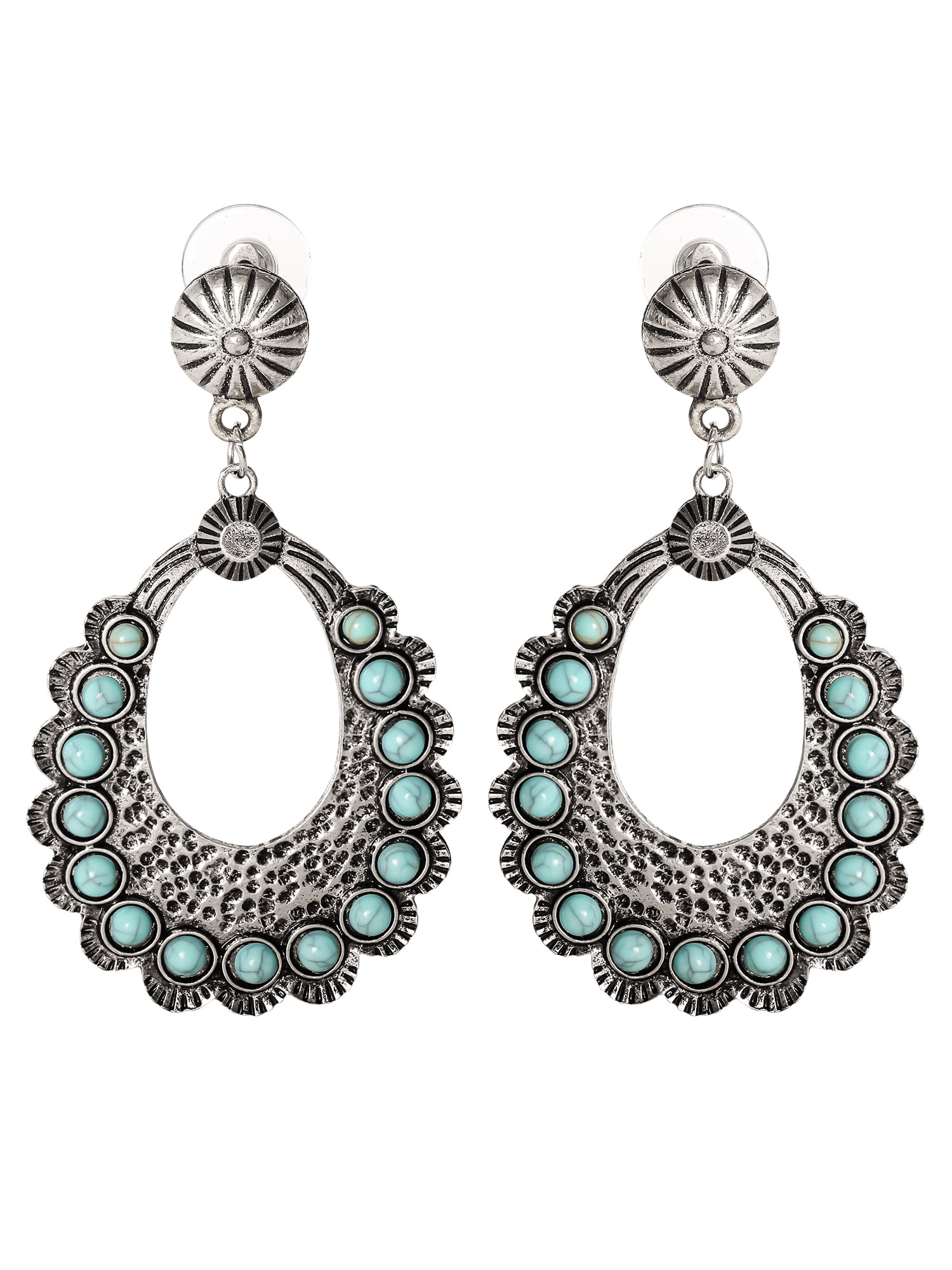 Jessica Simpson Turquoise Stone Drop Earring