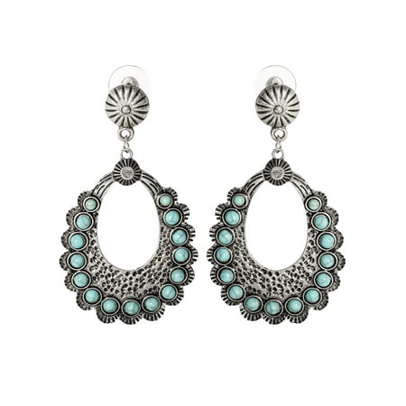 Jessica Simpson Turquoise Stone Drop Earring