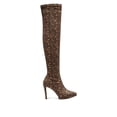 thumbnail image 1 of Jessica Simpson Vallrie High Heel Over The Knee Suede Pointed Toe Boots Natural (5.5, Natural), 1 of 6