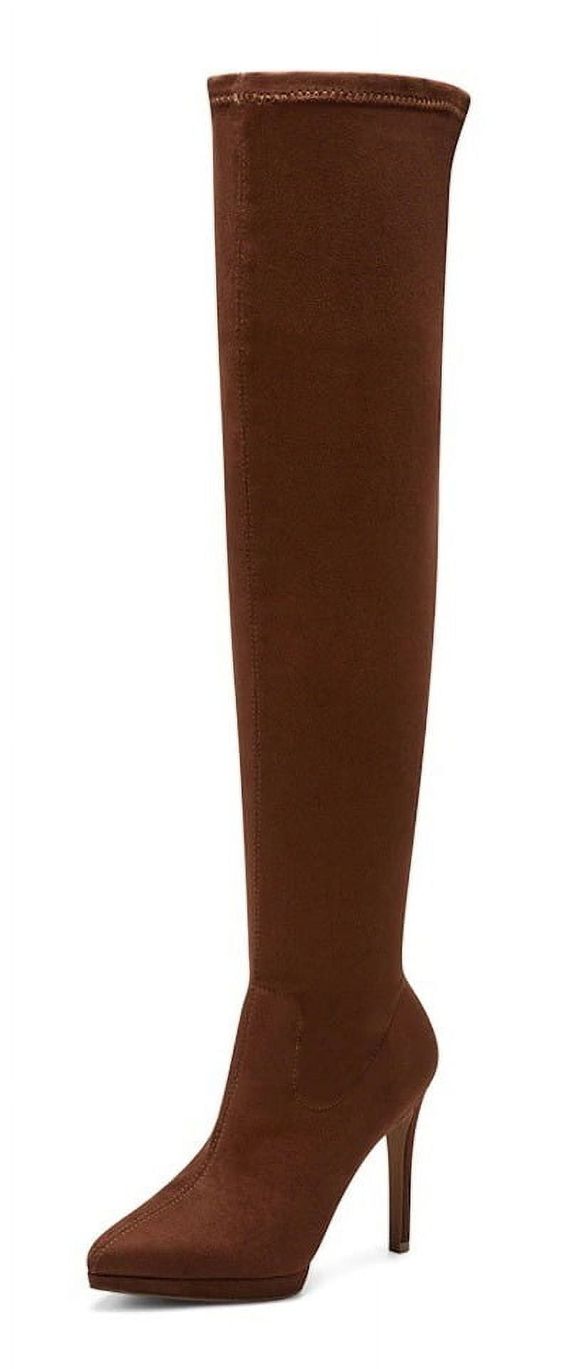 Jessica Simpson Women's Vallrie Over-The-Knee Boot | Faux Suede Tall Boots With Side Zipper