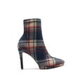 thumbnail image 1 of Jessica Simpson Valyn High Stiletto Heel Pointed Toe Sock Booties Dark Tan Combo (6, Dark Tan Combo), 1 of 5