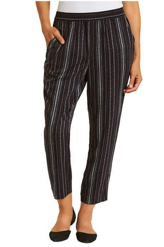 Woman's Palazzo "Cadie" Crop Pants, Black Small