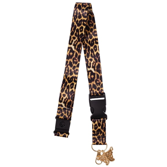 Jessica Simpson Women's Animal Print Detachable Lanyard