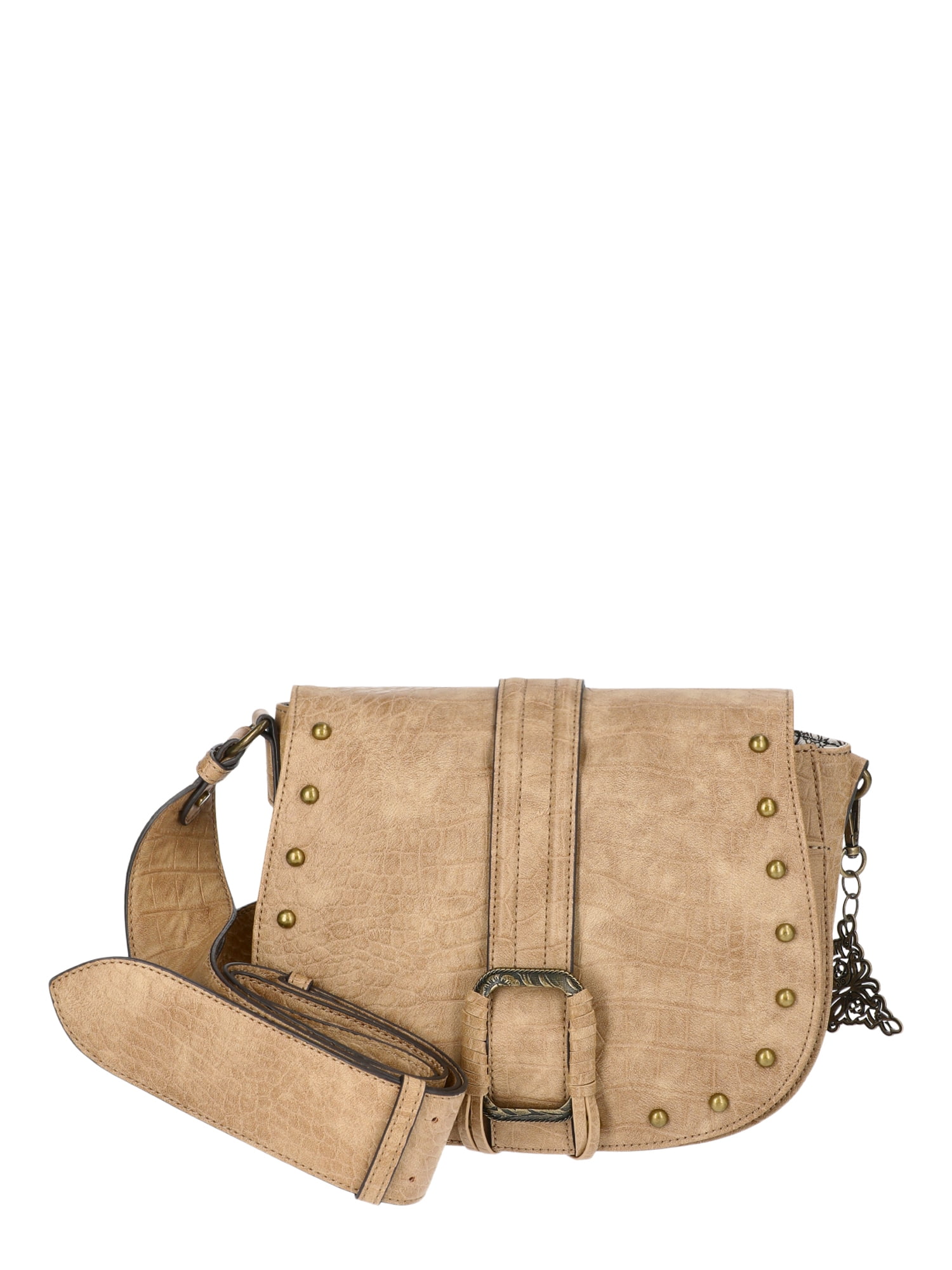 Jessica Simpson Women’s Asher Crossbody Handbag, Camel