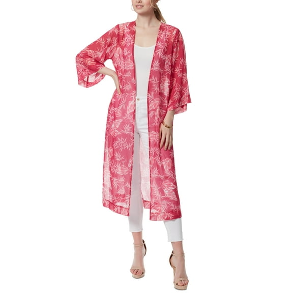 Jessica Simpson Womens Blakely Kimono Med Pink XL