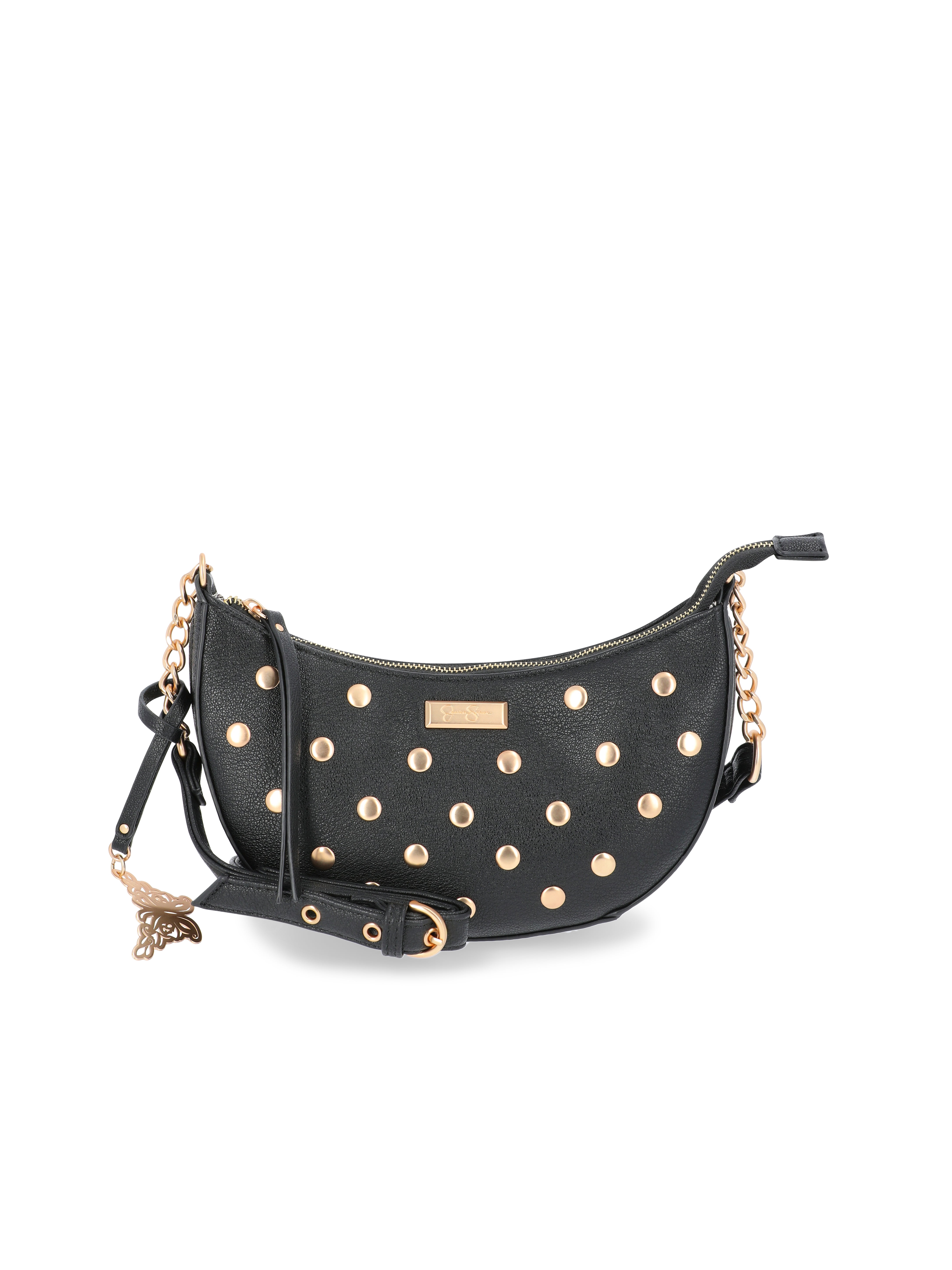 Jessica Simpson Women's Blanche Studded Crossbody Handbag, Meteorite