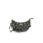 JESSICA SIMPSON Women's Blanche Studded Crossbody Handbag, Meteorite