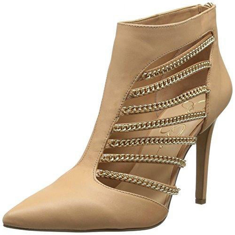 Jessica Simpson Women's Camelia High Heel Chain Cut Out Booties, Beach Sand - image 1 of 8