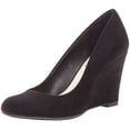 thumbnail image 1 of Jessica Simpson Women's Cash Slip On Wedge, Black Suede, 9.5 M US, 1 of 7
