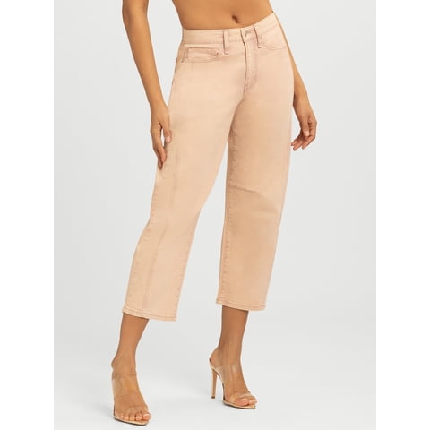 Women's and Women's Plus Cherry Cropped Barrel Jeans, 26" Inseam, Sizes 2-24W