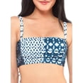 thumbnail image 1 of Jessica Simpson Women's Contemporary Batik Babe Shirred Bandeau Bra Swimsuit, 1 of 2
