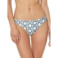thumbnail image 1 of Jessica Simpson Women's Contemporary Snake Eyes Side Shirred Hipster Swimsuit, 1 of 2