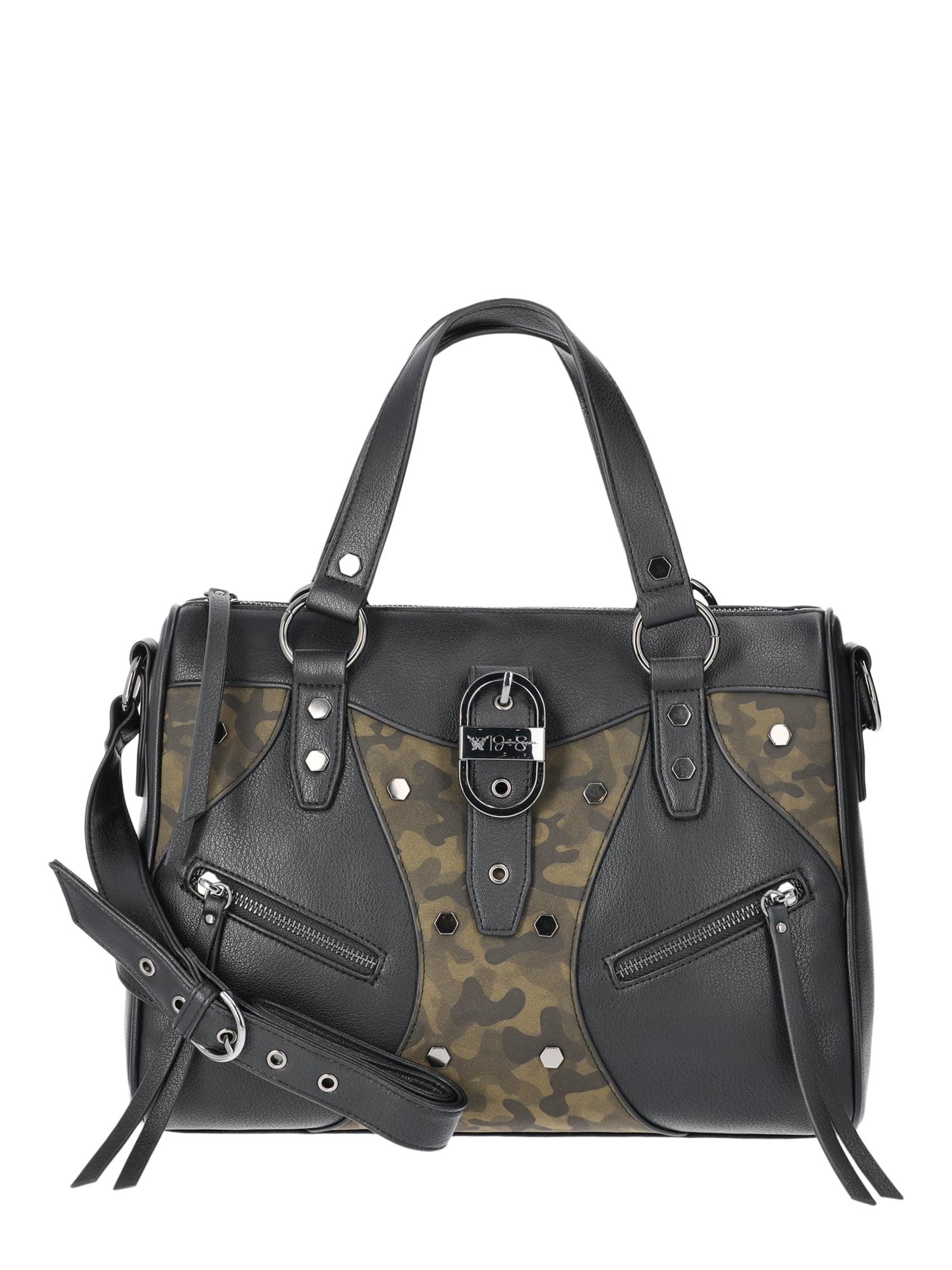 Jessica Simpson Women's Courtney Satchel Handbag, Meteorite and