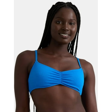 Jessica Simpson Women’s Crepe Bralette Bikini Top, Sizes XS-M