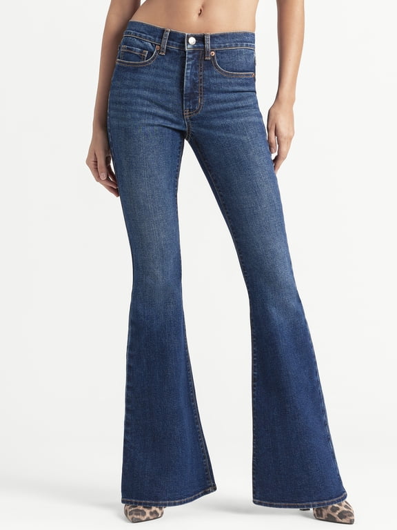 Women's and Women's Plus Daisy Fitted Flare Jeans, 30.5", 32.5", and 34.5" Inseams, Sizes 2-26W