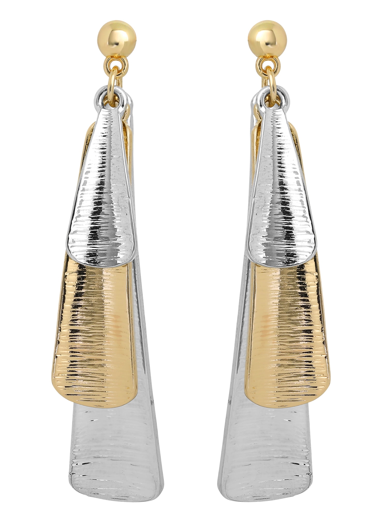 Jessica Simpson Women's Two-Tone Dangle Earrings - Gold & Silver