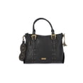thumbnail image 1 of Jessica Simpson Women's Daphne Studded Faux Leather Satchel Handbag, Meteorite Black, 1 of 4