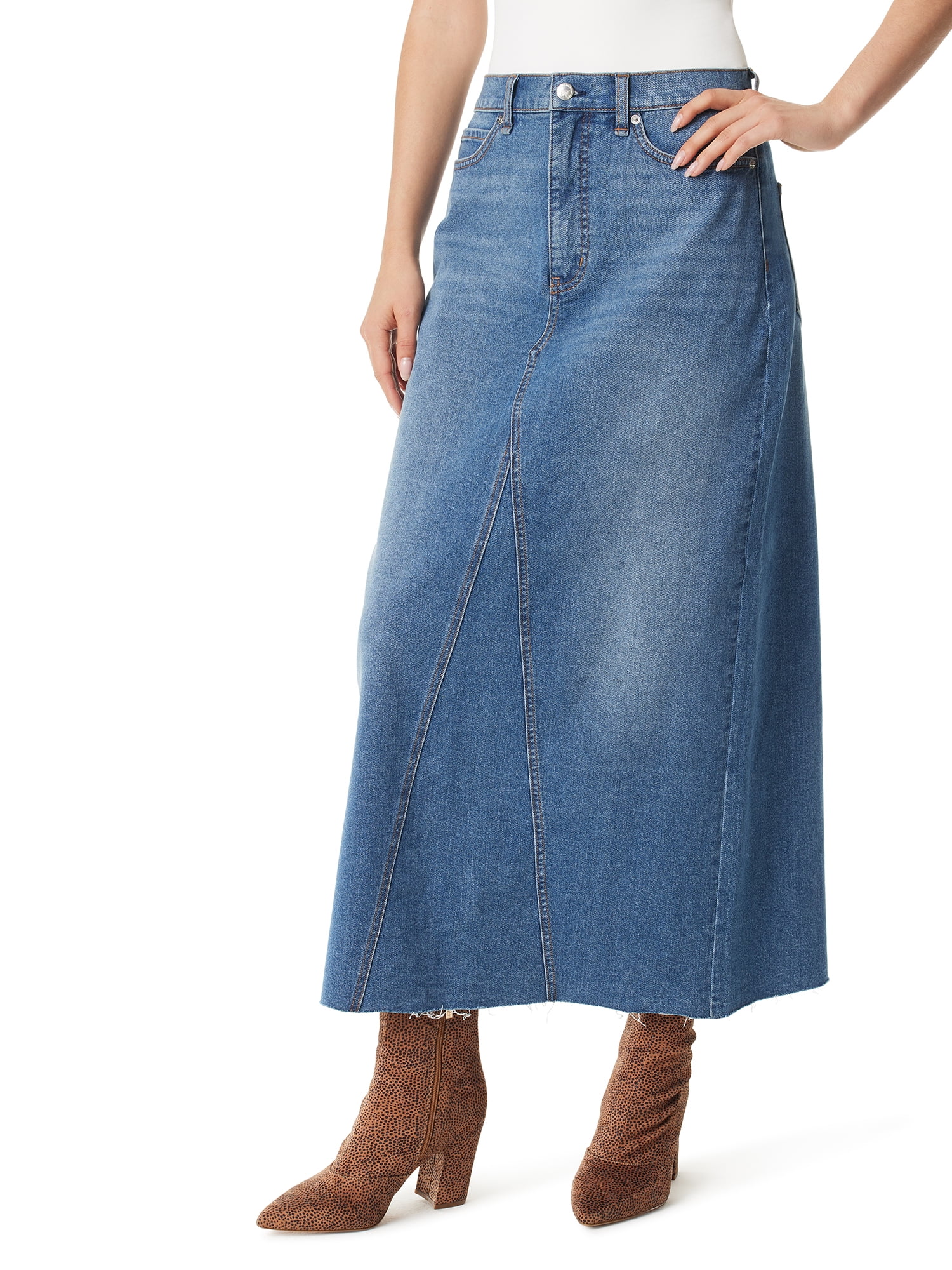 Jessica Simpson Women's and Women's Plus Denim Maxi Skirt