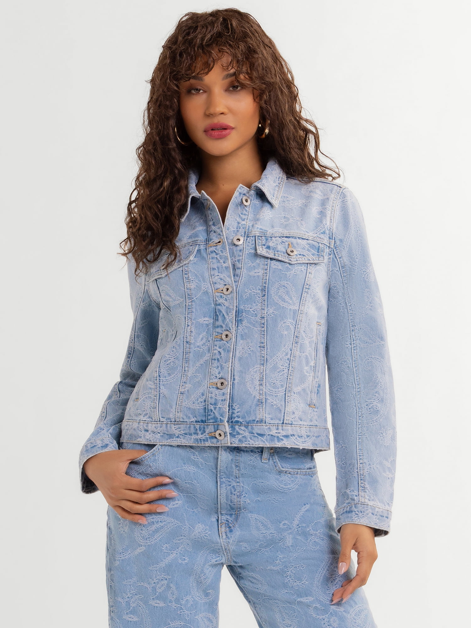 Jessica Simpson Women's Denim Trucker Jacket ,Sizes XS-XL