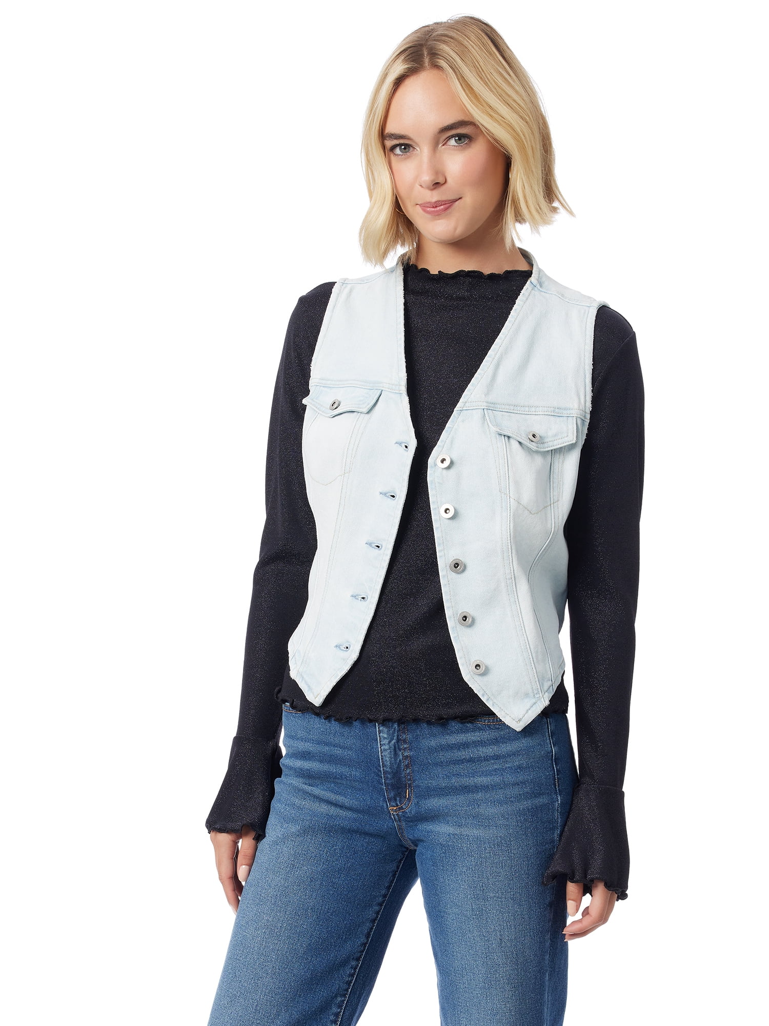 Jessica Simpson Women's Denim Vest, Sizes XS-XL - Walmart.com