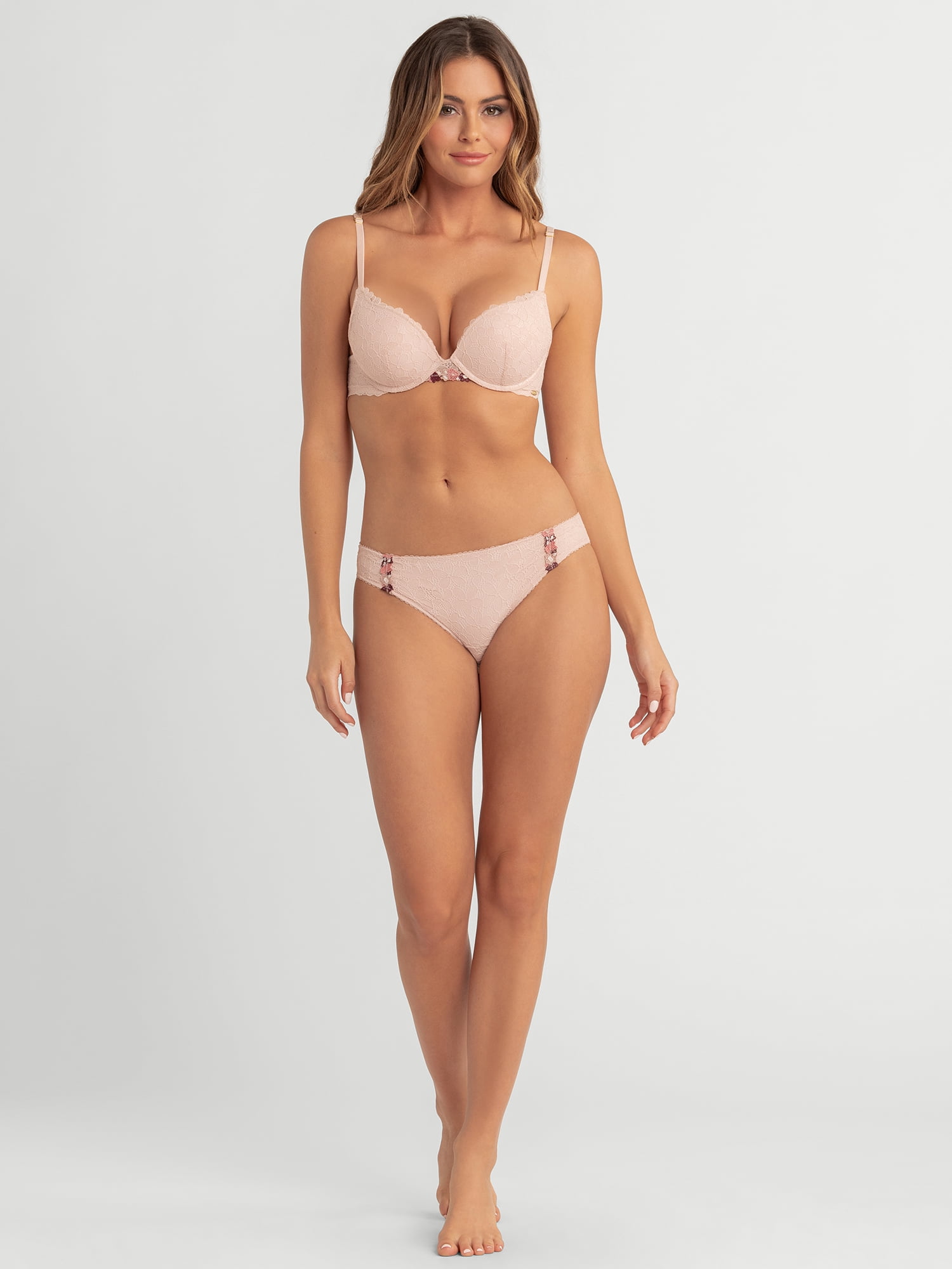Jessica Simpson Women's Embroidery Bikini, 2-Pack, Size S-XXXL
