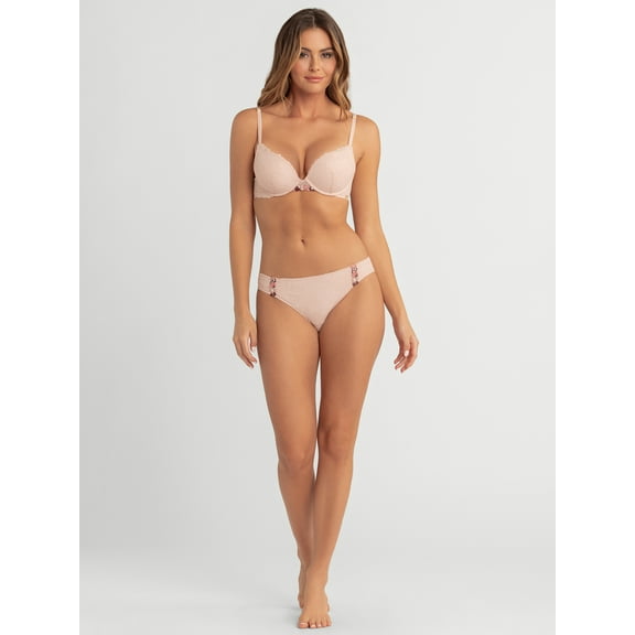 Jessica Simpson Women's Embroidery Bikini, 2-Pack, Size S-XXXL