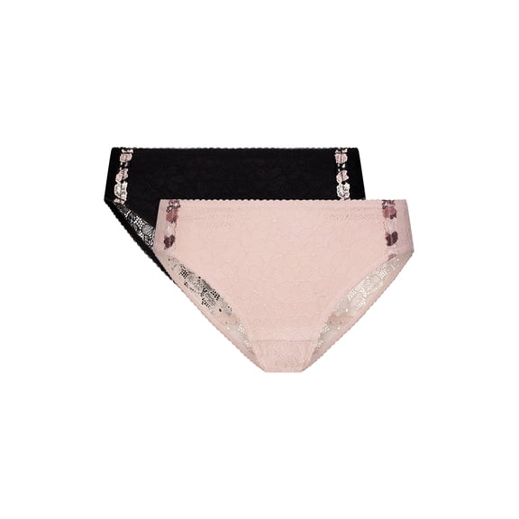 Jessica Simpson Women's Embroidery Bikini, 2-Pack, Size S-XXXL