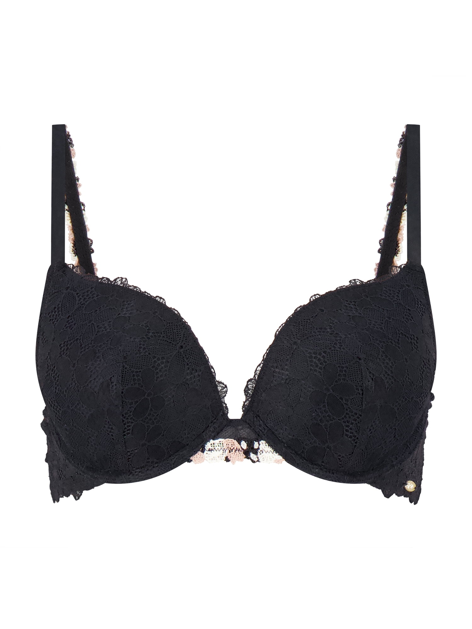 Jessica Simpson Women's Embroidery Push-Up Bra, Size 34B-40DD