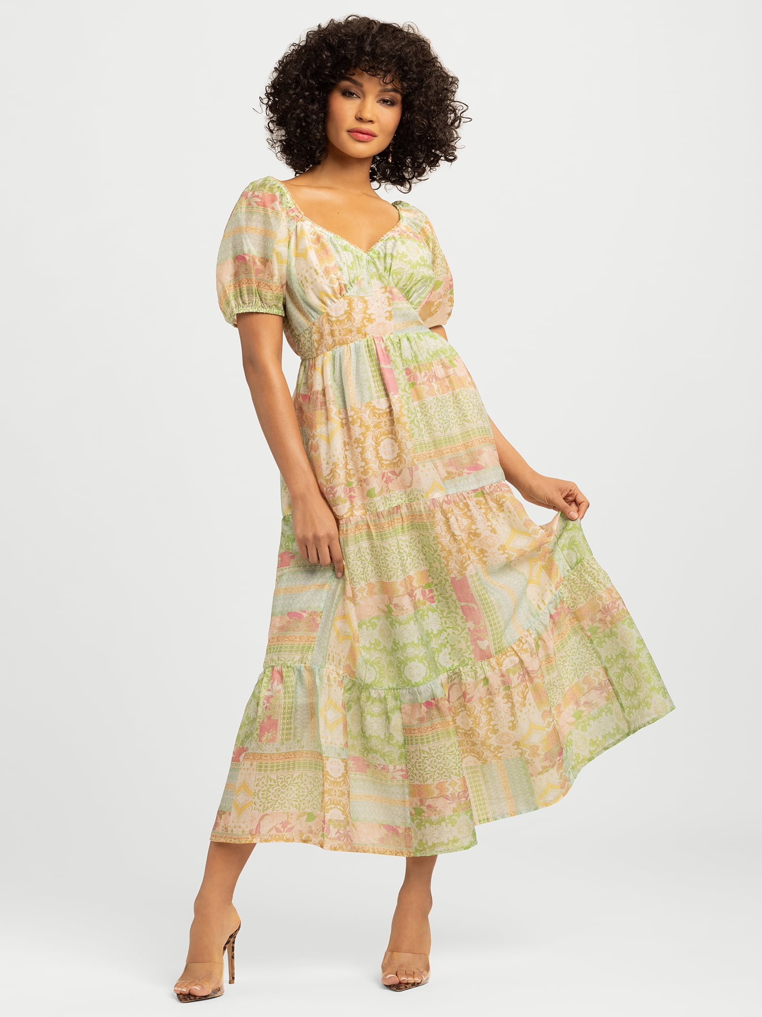 Jessica Simpson Emmory Tiered Maxi Dress – Flowy & Feminine