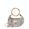 thumbnail image 1 of Jessica Simpson Women’s Evangeline Hobo Handbag with Bracelet Handle, Snake, 1 of 5