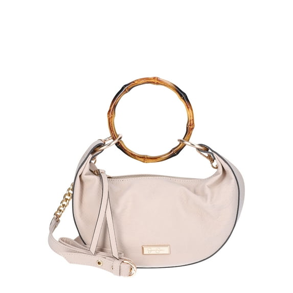 Jessica Simpson Women’s Evangeline Hobo Handbag with Bracelet Handle, Sandstone