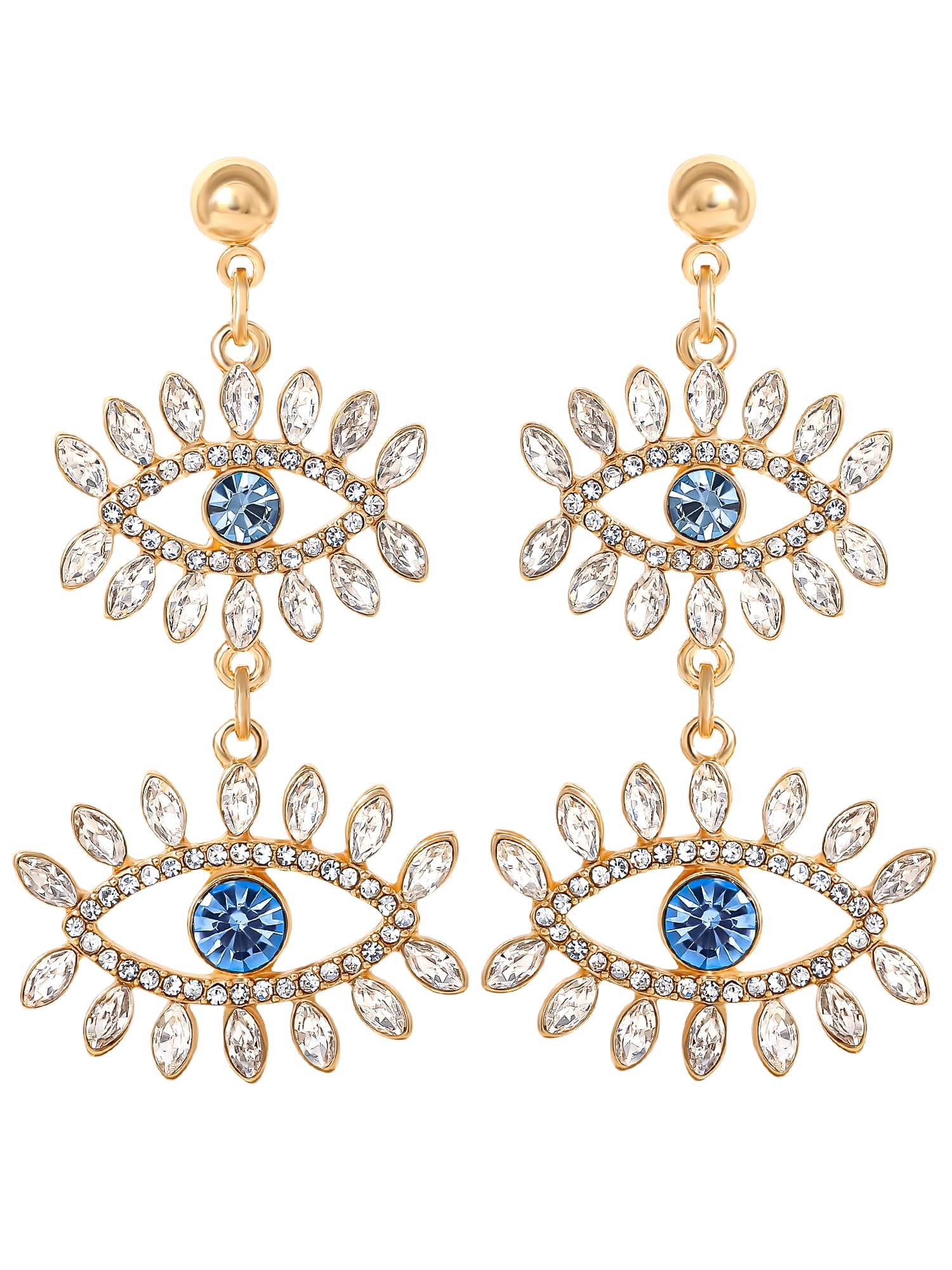 Jessica Simpson Women's Evil Eye Drop Earring - Walmart.com