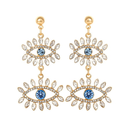 Jessica Simpson Women's Evil Eye Drop Earring