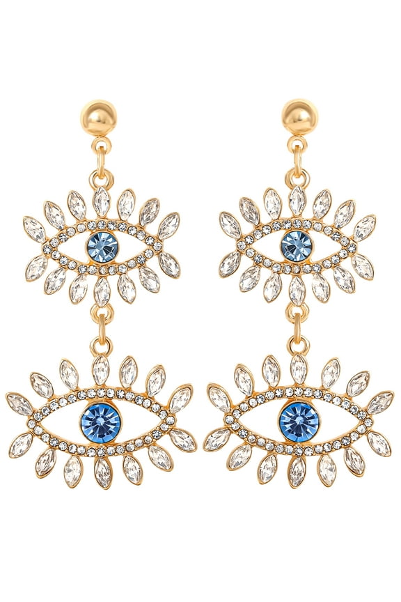 Women's Evil Eye Drop Earring
