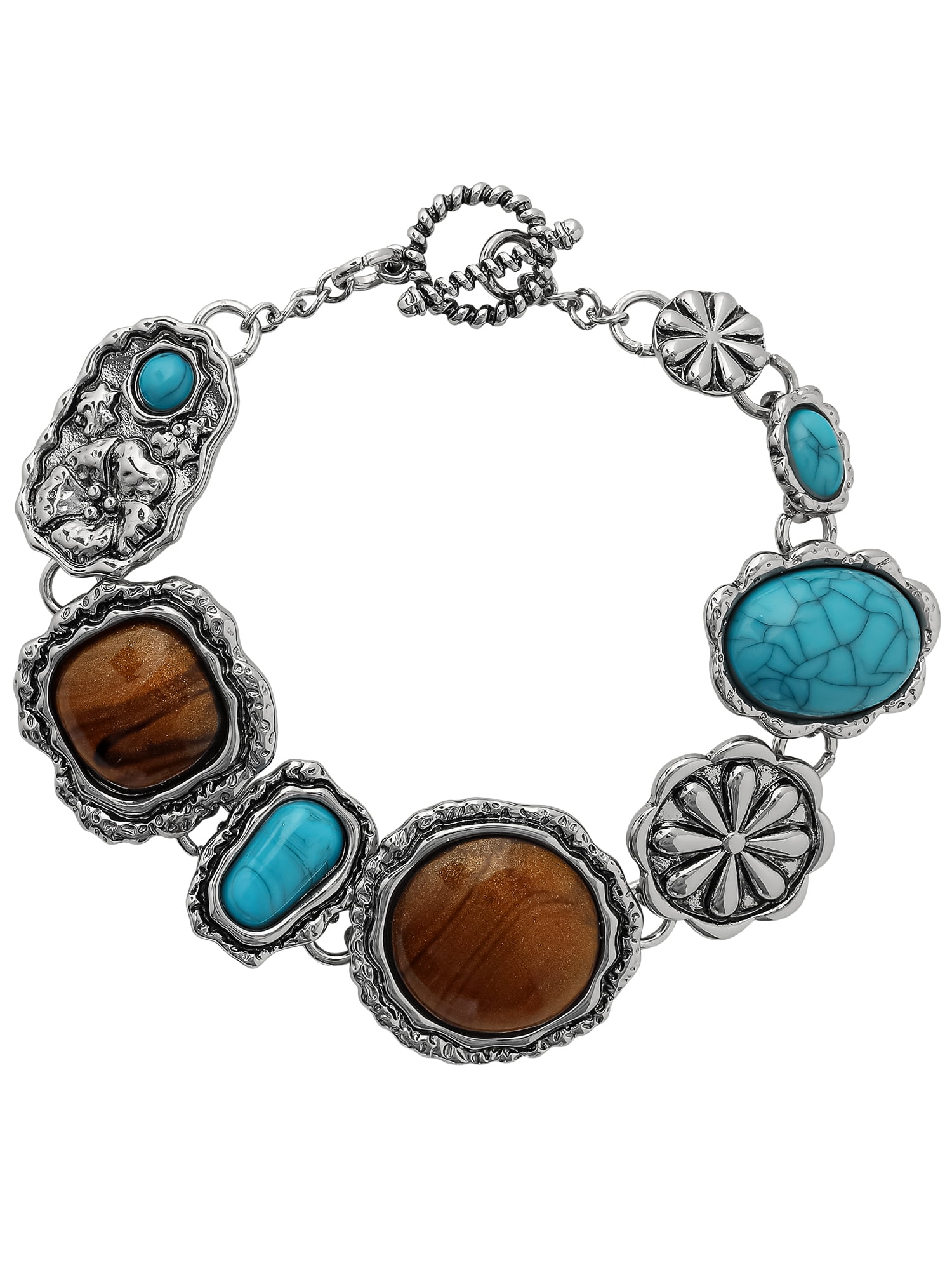 Jessica Simpson Women's Faux Turquoise Western Bracelet