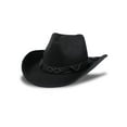 thumbnail image 1 of Jessica Simpson Women's Felt Macrame Trim Cowboy Hat, 1 of 6