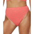 thumbnail image 1 of Jessica Simpson Women's Flower Power Printed High Waist Bikini Bottoms Swimsuit Orange Size Small, 1 of 4