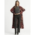 thumbnail image 1 of Jessica Simpson Women's Hardin Flowy Print Duster with Long Sleeves, Sizes S-XL, 1 of 6
