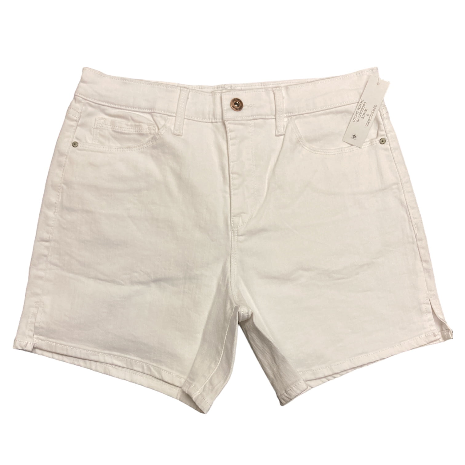 HR Side Slit Short - White