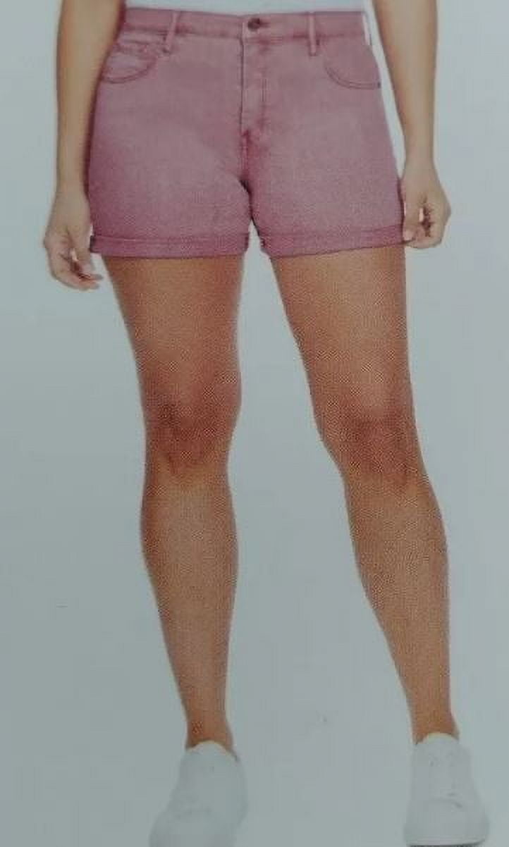 Jessica Simpson Women's High Rise Rolled Shorts, Pink 10