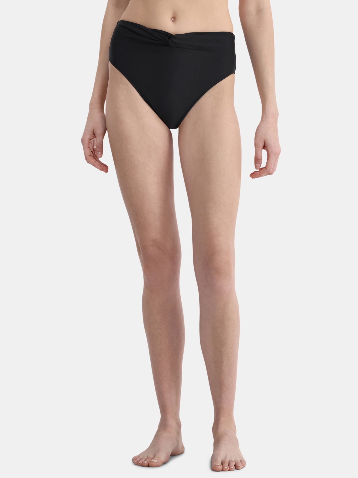 Jessica Simpson Women's High Waist Twist Bikini Bottoms, Sizes XS-XXL